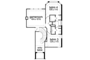European Style House Plan - 4 Beds 3 Baths 2964 Sq/Ft Plan #84-391 