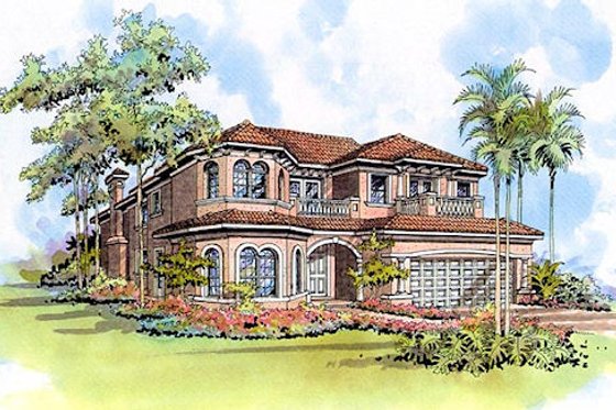 Exterior - Other Elevation for Mediterranean House Plan #420-301 - 5 bed, 4.5 bath