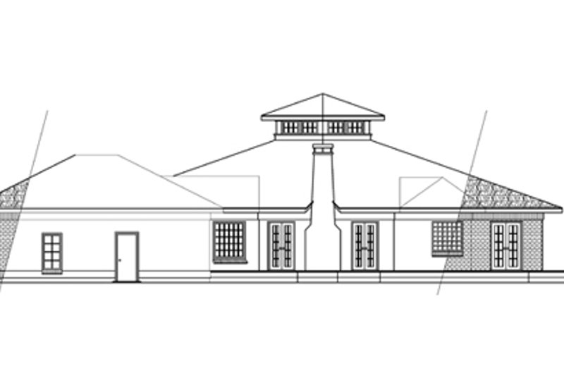 House Blueprint - Exterior - Other Elevation 1 for Contemporary House Plan #124-410 - 3 bed, 2.5 bath