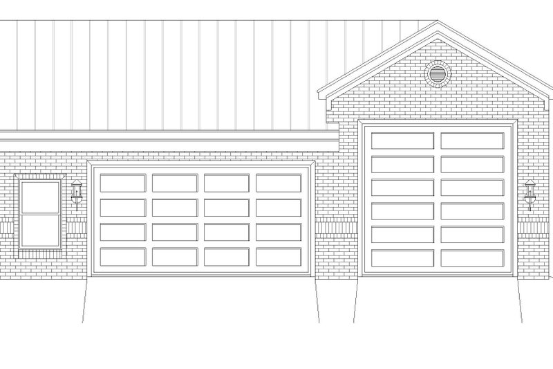 Architectural House Design - Exterior - Front Elevation 3 for Country House Plan #932-73, 0 bath