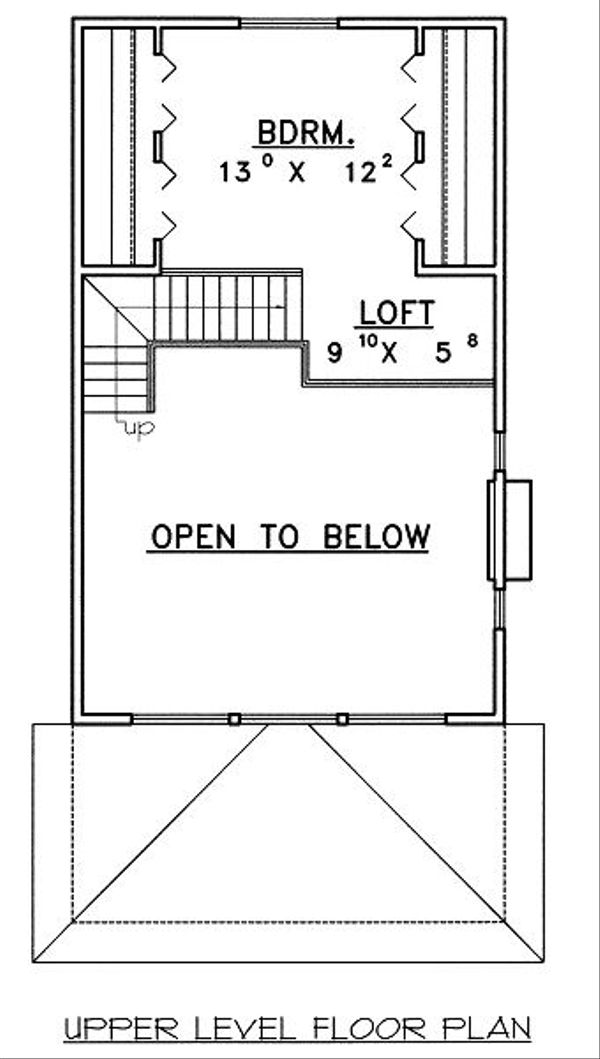 Architectural House Design - Bungalow Floor Plan - Upper Floor Plan #117-543