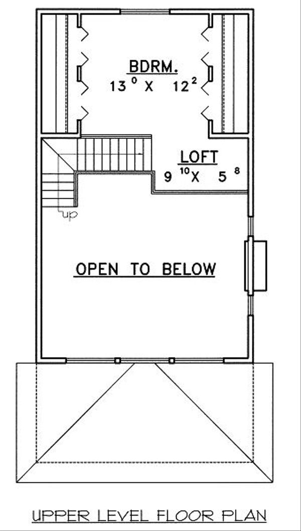 Home Plan - Bungalow Floor Plan - Upper Floor Plan #117-543