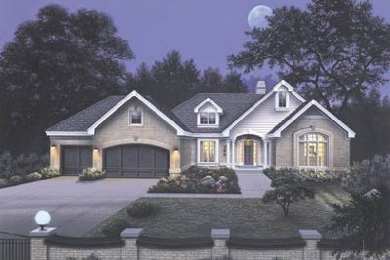 Dream House Plan - Traditional Exterior - Front Elevation Plan #57-129