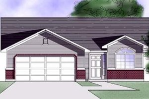 Country Exterior - Front Elevation Plan #5-105