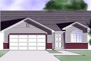 Architectural House Design - Country Exterior - Front Elevation Plan #5-105