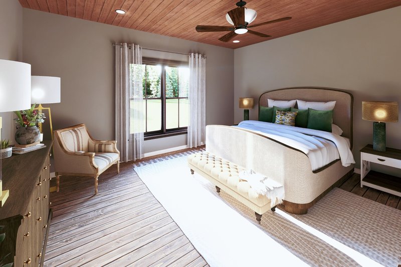 House Design - Interior - Master Bedroom for Barndominium House Plan #44-296 - 3 bed, 2 bath