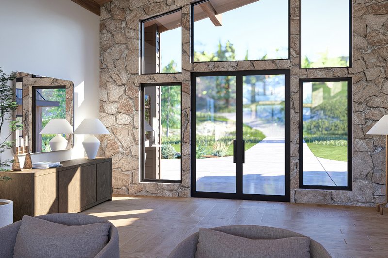 Home Plan - Interior - Entry for Modern House Plan #455-814 - 1 bed, 1.5 bath