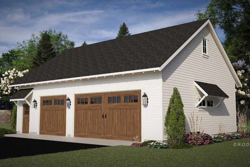 Architectural House Design - Exterior - Front Elevation 4 for Farmhouse House Plan #51-1573 - 1 bed, 1 bath