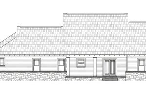 Exterior - Rear Elevation for Craftsman House Plan #21-545 - 3 bed, 2 bath