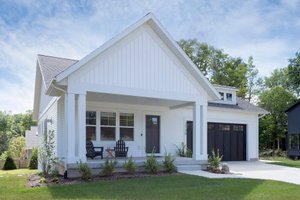 Exterior - Front Elevation 3 for Ranch House Plan #901-157 - 3 bed, 2.5 bath