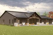 Ranch Style House Plan - 3 Beds 2 Baths 2030 Sq/Ft Plan #1064-191 Exterior 