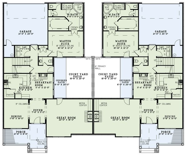 Traditional Floor Plan - Main Floor Plan #17-2401