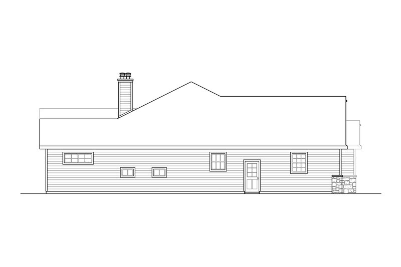 Home Plan - Left Side Elevation