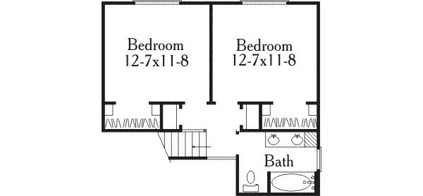 Dream House Plan - Country Floor Plan - Upper Floor Plan #406-228