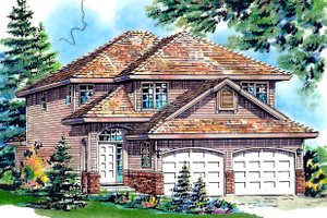 Traditional Exterior - Front Elevation Plan #18-283