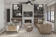 Adobe / Southwestern Style House Plan - 3 Beds 2 Baths 1873 Sq/Ft Plan #455-572 