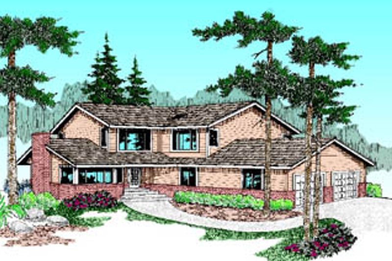 Dream House Plan - Traditional Exterior - Front Elevation Plan #60-184
