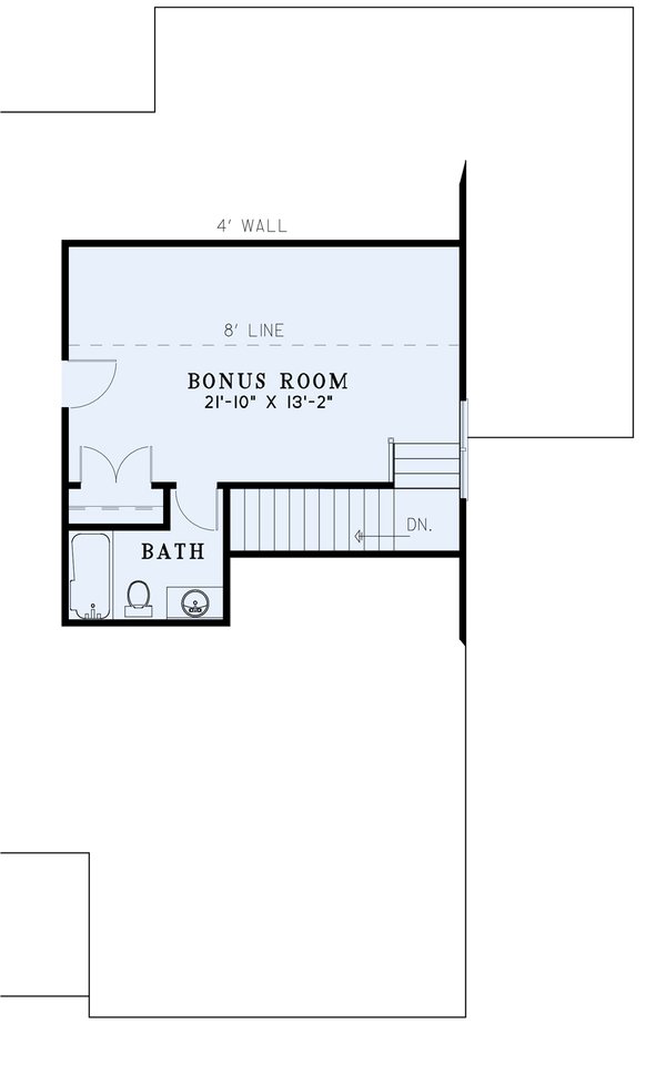 House Blueprint - Southern Floor Plan - Upper Floor Plan #17-627