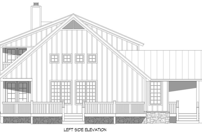 Home Plan - Exterior - Other Elevation 1 for Farmhouse House Plan #932-702 - 3 bed, 2.5 bath