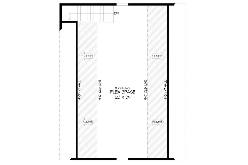 Architectural House Design - Floor Plan - Upper Floor for Contemporary House Plan #932-838, 0 bath