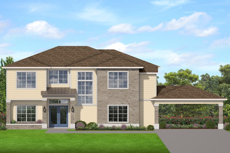 Dream House Plan - Traditional Exterior - Front Elevation Plan #1058-236