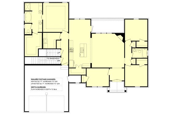 Floor Plan - Other Floor for European House Plan #430-89 - 3 bed, 2 bath