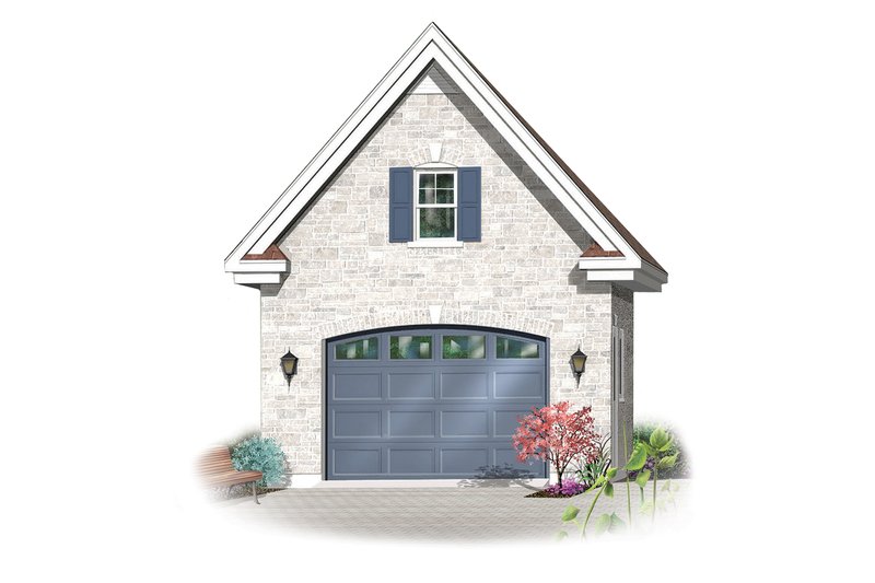 Home Plan - Canadian european style garage elevation