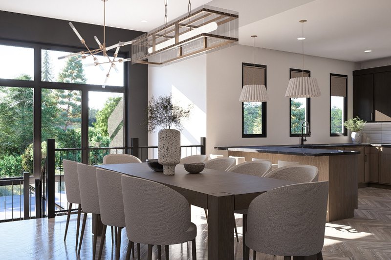 House Plan Design - Interior - Dining Room for Modern House Plan #455-733 - 3 bed, 2.5 bath