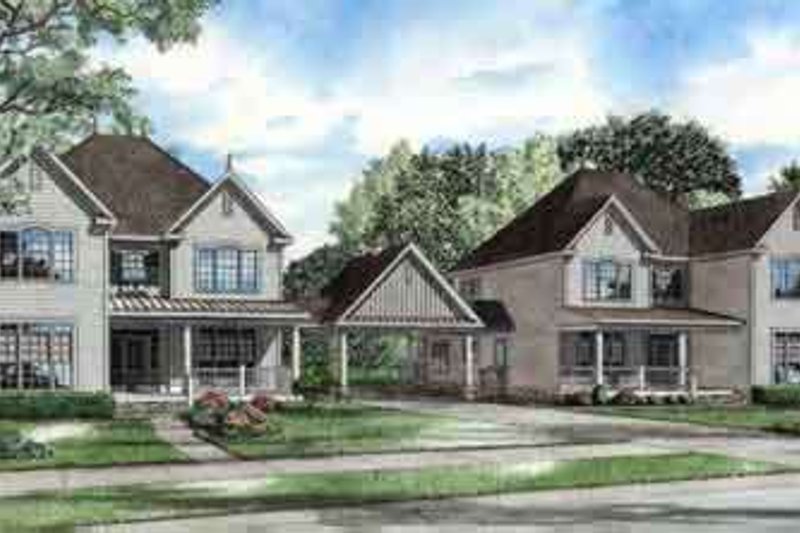 Architectural House Design - Traditional Exterior - Front Elevation Plan #17-2261