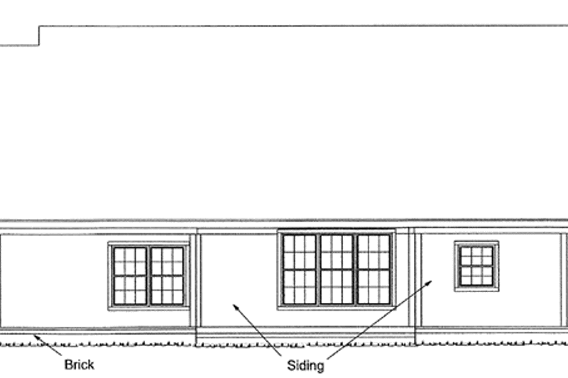 Dream House Plan - Exterior - Rear Elevation for Traditional House Plan #20-380 - 3 bed, 2 bath