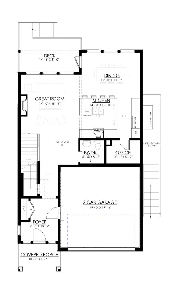 Home Plan - Farmhouse Floor Plan - Main Floor Plan #1114-113