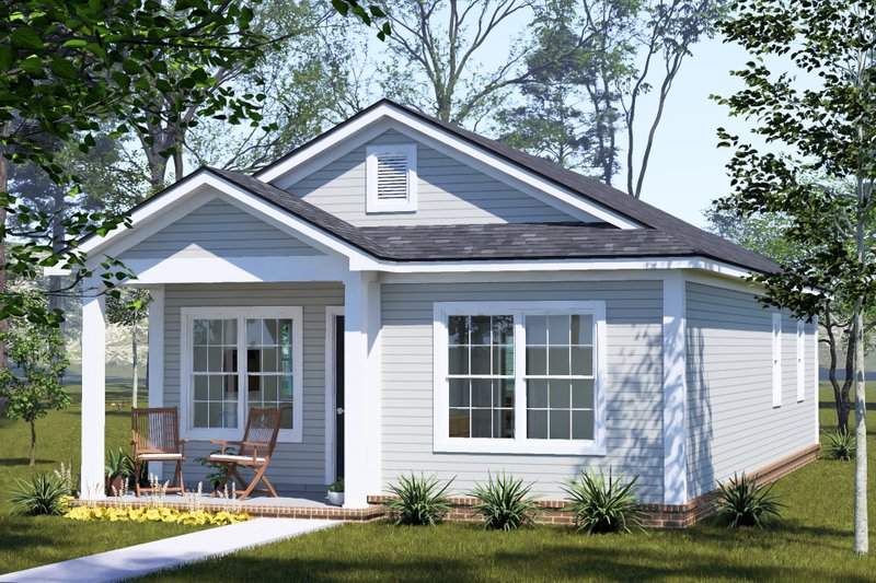 Architectural House Design - Exterior - Other Elevation for Cottage House Plan #513-2455 - 2 bed, 2 bath