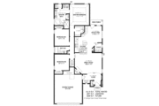 European Style House Plan - 3 Beds 2 Baths 1612 Sq/Ft Plan #424-122 