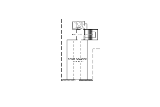 Floor Plan - Other Floor for Traditional House Plan #424-10 - 4 bed, 3 bath