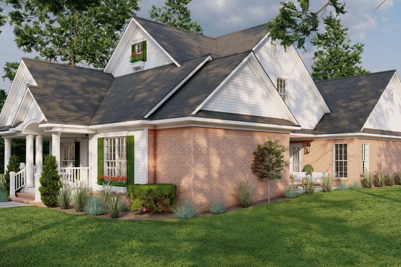 Home Plan - Exterior - Front Elevation 3 for Traditional House Plan #17-2003 - 3 bed, 2.5 bath