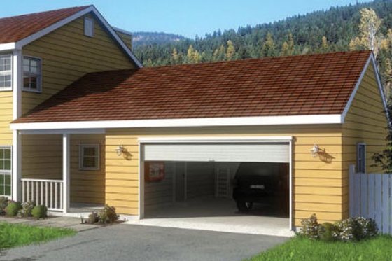 Exterior - Front Elevation for Traditional House Plan #312-749, 0 bath