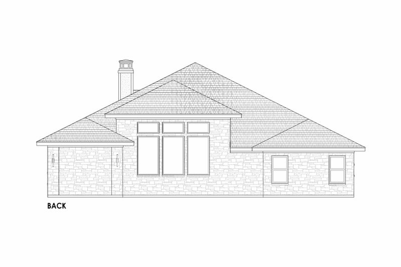 House Plan Design - Exterior - Rear Elevation 1 for Modern House Plan #1096-93 - 4 bed, 2.5 bath