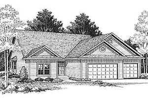 Traditional Exterior - Front Elevation Plan #70-134