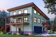 Contemporary Style House Plan - 2 Beds 2 Baths 2016 Sq/Ft Plan #932-1044 