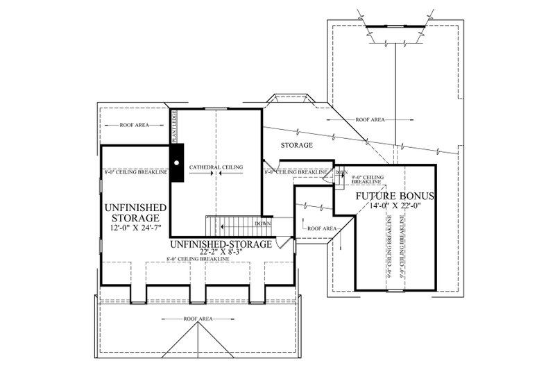 Home Plan - Floor Plan - Upper Floor for Colonial House Plan #137-399 - 3 bed, 2.5 bath