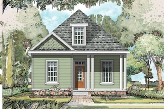 Exterior - Front Elevation for Traditional House Plan #424-224 - 3 bed, 2.5 bath