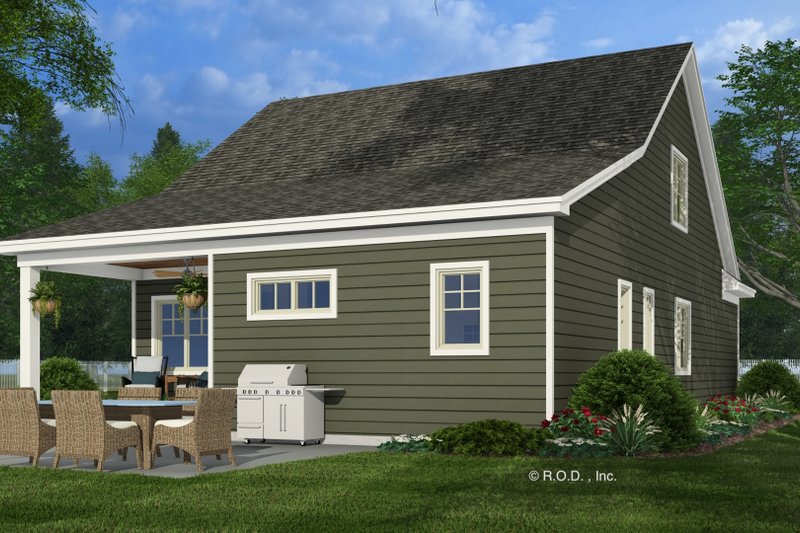 Dream House Plan - Exterior - Rear Elevation 2 for Craftsman House Plan #51-1295 - 4 bed, 4 bath