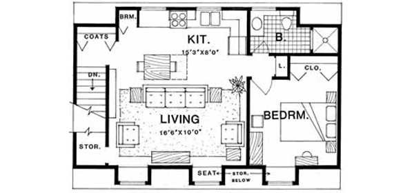 Farmhouse Floor Plan - Upper Floor Plan #116-134