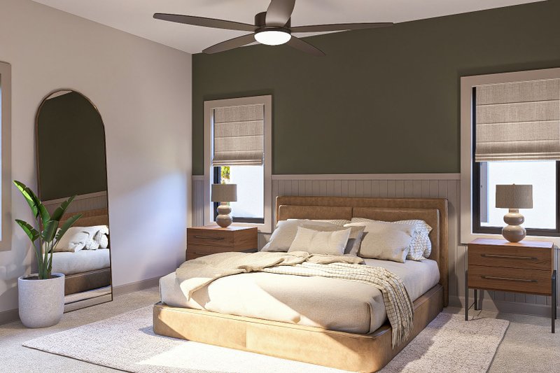 House Blueprint - Interior - Master Bedroom for Ranch House Plan #455-367 - 3 bed, 2 bath