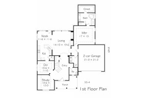 Floor Plan - Main Floor House Plan #329-372 - 5 bed, 3.5 bath