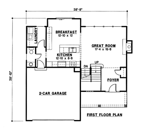 Traditional Floor Plan - Main Floor Plan #67-179