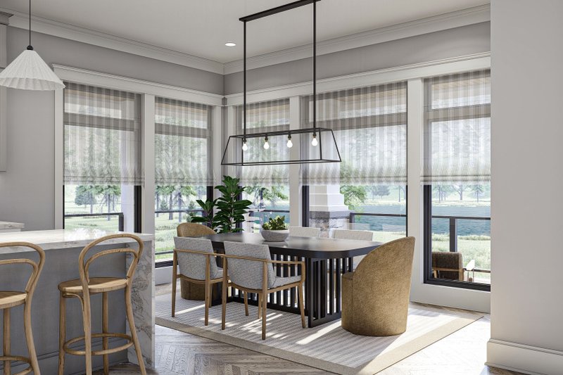 House Design - Interior - Dining Room for Beach House Plan #455-291 - 2 bed, 2.5 bath