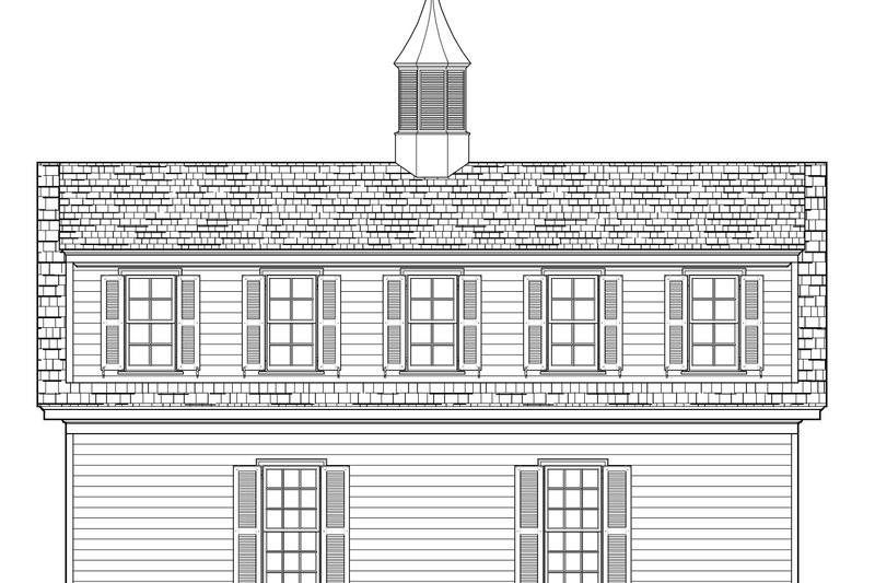 Architectural House Design - Exterior - Rear Elevation for Craftsman House Plan #137-393, 0 bath