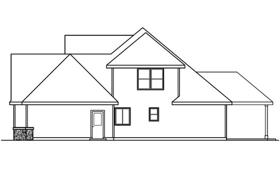 Exterior - Other Elevation 1 for Farmhouse House Plan #124-517 - 3 bed, 2.5 bath