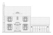 Colonial Style House Plan - 3 Beds 2.5 Baths 1810 Sq/Ft Plan #901-75 